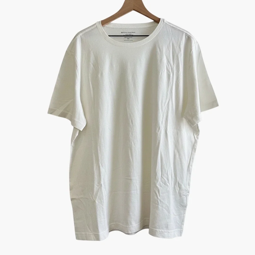 Banana Republic Men's Soft Wash Organic Cotton Crewneck T-Shirt White 2XL NWOT